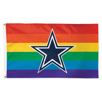 Dallas Cowboys Pride Flag - Deluxe 3' X 5'