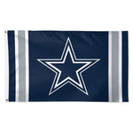 Dallas Cowboys Vertical Stripes Flag - Deluxe 3' X 5'