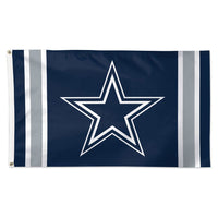 Dallas Cowboys Vertical Stripes Flag - Deluxe 3' X 5'