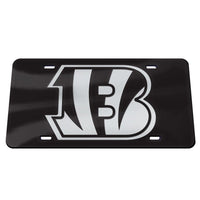 Cincinnati Bengals Chrome Specialty Acrylic License Plate