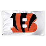 Cincinnati Bengals White Background Flag - Deluxe 3' X 5'