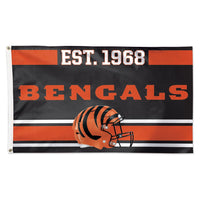 Cincinnati Bengals Established Flag - Deluxe 3' X 5'