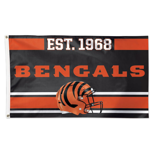 Cincinnati Bengals Established Flag - Deluxe 3' X 5'