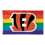 Cincinnati Bengals Pride Flag - Deluxe 3' X 5'