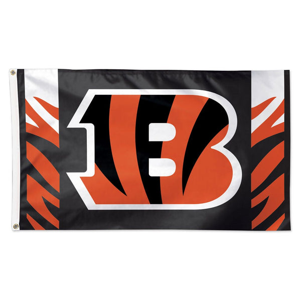 Cincinnati Bengals Vertical Stripes Flag - Deluxe 3' X 5'