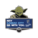 Kansas City Royals / Star Wars Yoda Collector Pin Jewelry Card