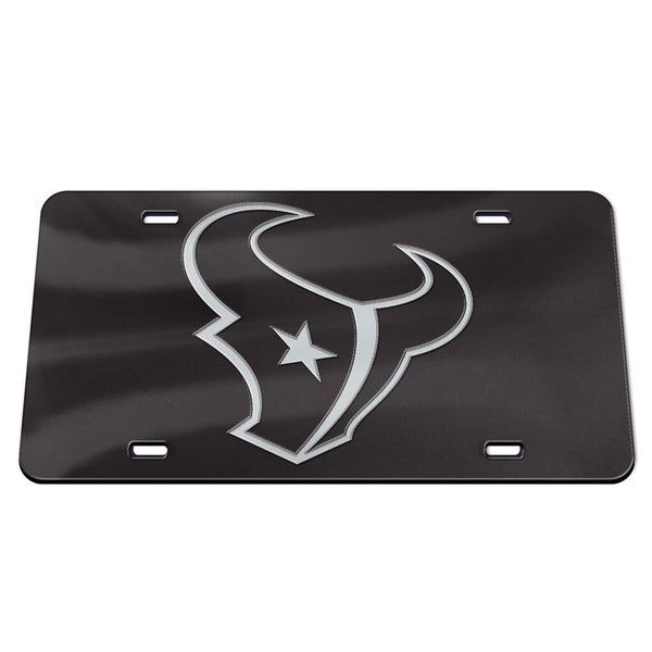 Houston Texans Chrome Acrylic Classic License Plates