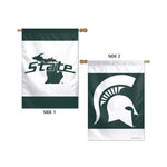 Wholesale-Michigan State Spartans Vertical Flag 2 Sided 28" x 40"