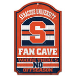 Syracuse Orange Fan Cave Wood Sign 11" x 17" 1/4" thick