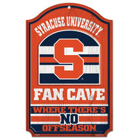 Syracuse Orange Fan Cave Wood Sign 11" x 17" 1/4" thick