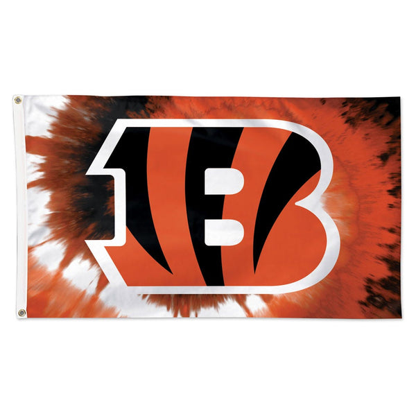 Cincinnati Bengals Tie Dye Flag - Deluxe 3' X 5'