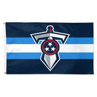 Tennessee Titans Classic Stripe Flag - Deluxe 3' X 5'