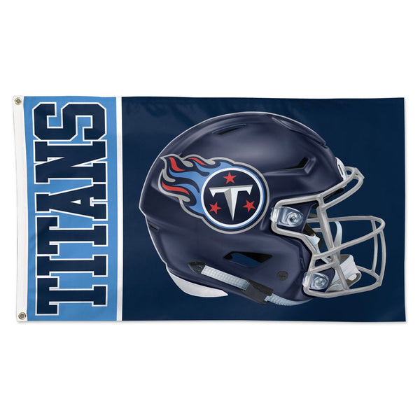 Tennessee Titans Helmet Flag - Deluxe 3' X 5'