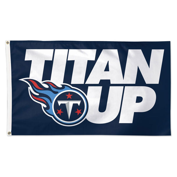 Tennessee Titans slogan Flag - Deluxe 3' X 5'