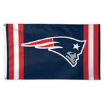New England Patriots Vertical Stripes Flag - Deluxe 3' X 5'