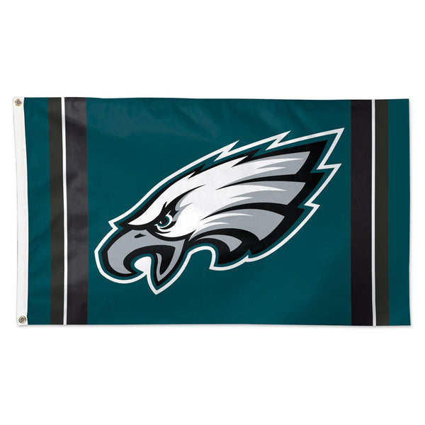 Philadelphia Eagles Vertical Stripes Flag - Deluxe 3' X 5'