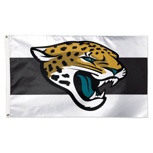 Jacksonville Jaguars Away Stripes Flag - Deluxe 3' X 5'