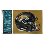 Jacksonville Jaguars Helmet Flag - Deluxe 3' X 5'