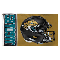Jacksonville Jaguars Helmet Flag - Deluxe 3' X 5'