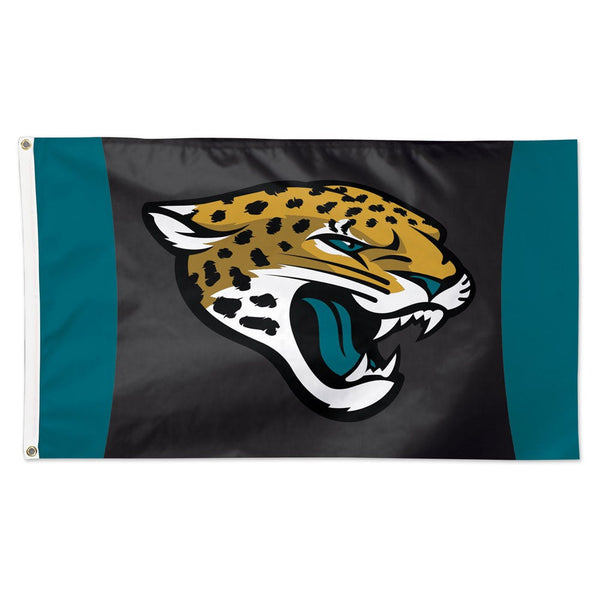 Jacksonville Jaguars Vertical Stripes Flag - Deluxe 3' X 5'