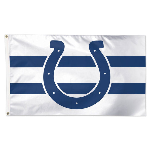 Indianapolis Colts Away Stripes Flag - Deluxe 3' X 5'