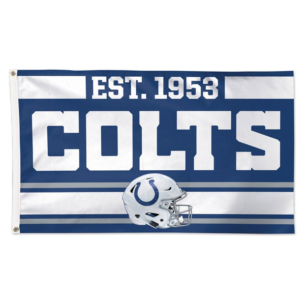 Indianapolis Colts Established Flag - Deluxe 3' X 5'