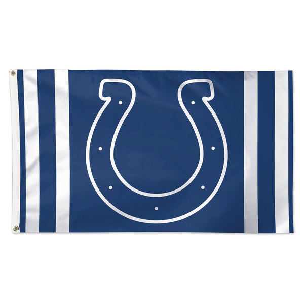 Indianapolis Colts Vertical Stripes Flag - Deluxe 3' X 5'
