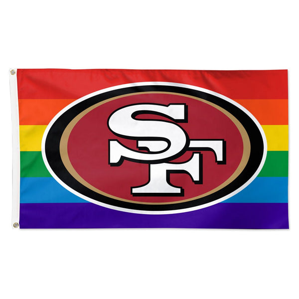 San Francisco 49ers Pride Flag - Deluxe 3' X 5'