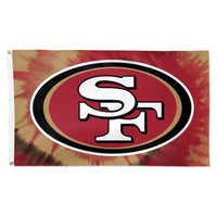San Francisco 49ers Tie Dye Flag - Deluxe 3' X 5'