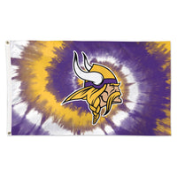 Minnesota Vikings Tie Dye Flag - Deluxe 3' X 5'