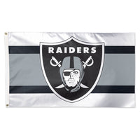 Las Vegas Raiders Away Stripes Flag - Deluxe 3' X 5'