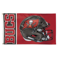 Tampa Bay Buccaneers Helmet Flag - Deluxe 3' X 5'