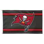 Tampa Bay Buccaneers Horiz. Stripes Flag - Deluxe 3' X 5'