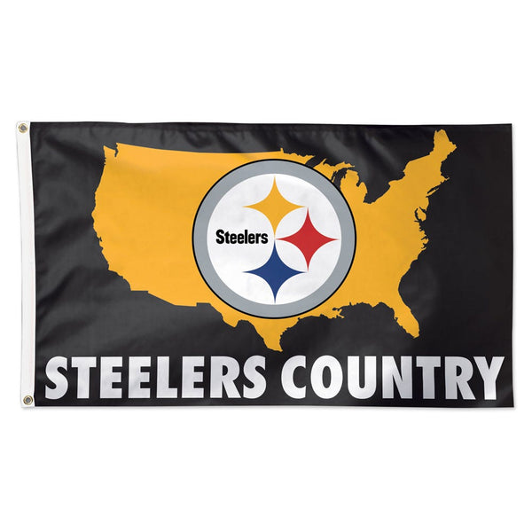 Pittsburgh Steelers Slogan Flag - Deluxe 3' X 5'