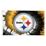 Pittsburgh Steelers Tie Dye Flag - Deluxe 3' X 5'