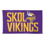 Minnesota Vikings SLOGAN Flag - Deluxe 3' X 5'