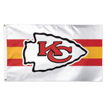 Kansas City Chiefs Away Stripes Flag - Deluxe 3' X 5'