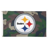 Pittsburgh Steelers Camo Flag - Deluxe 3' X 5'