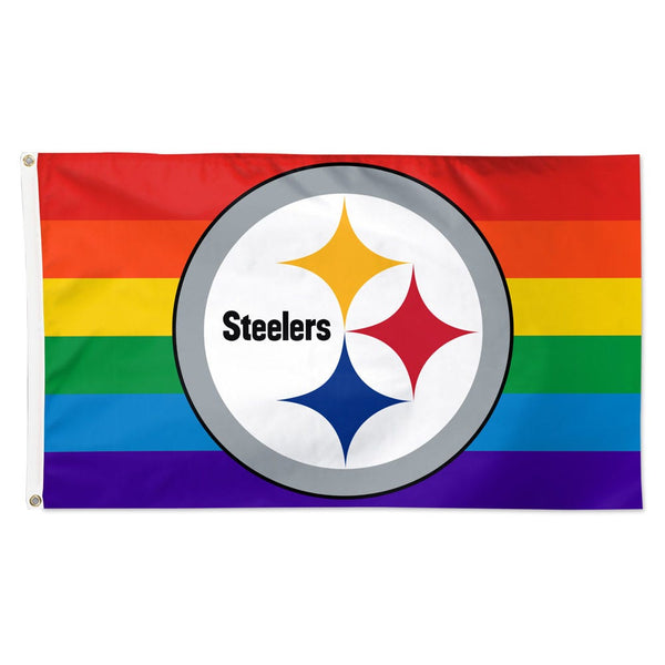 Pittsburgh Steelers Pride Flag - Deluxe 3' X 5'