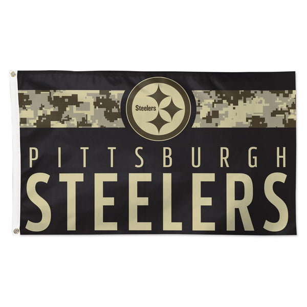 Pittsburgh Steelers Digi Camo Flag - Deluxe 3' X 5'