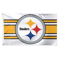 Pittsburgh Steelers Away Stripes Flag - Deluxe 3' X 5'