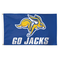 South Dakota State Jackrabbits SLOGAN "GO JACKS" Flag - Deluxe 3' X 5'