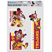 Wholesale-USC Trojans / Disney MICKEY MOUSE FOOTBALL Multi Use 3 Fan Pack