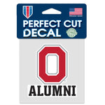 Wholesale-Ohio State Buckeyes ALUMNI Perfect Cut Color Decal 4" x 4"