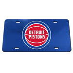 Detroit Pistons Acrylic Classic License Plates