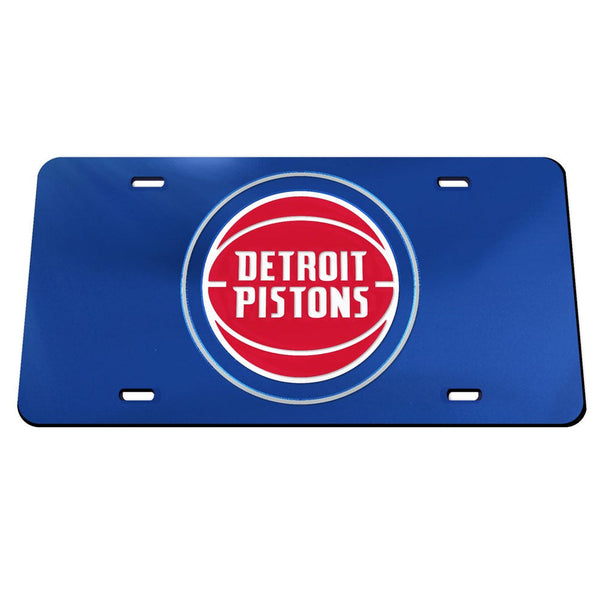 Detroit Pistons Acrylic Classic License Plates