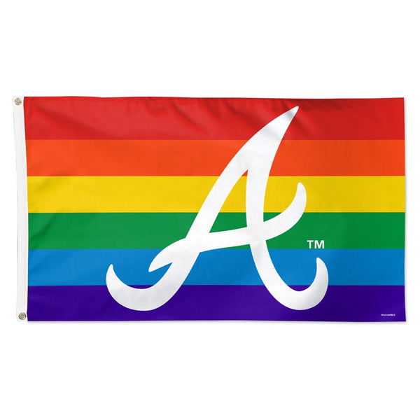 Atlanta Braves pride Flag - Deluxe 3' X 5'