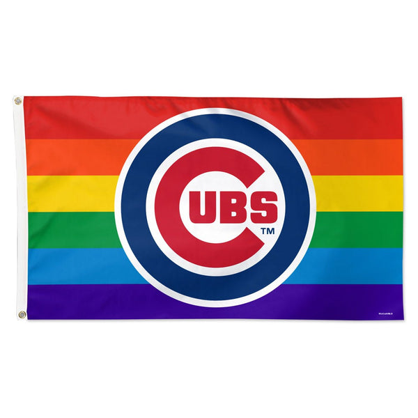 Chicago Cubs pride Flag - Deluxe 3' X 5'