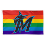 Miami Marlins pride Flag - Deluxe 3' X 5'