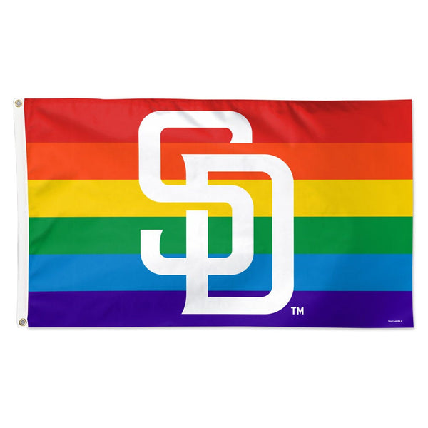 San Diego Padres pride Flag - Deluxe 3' X 5'